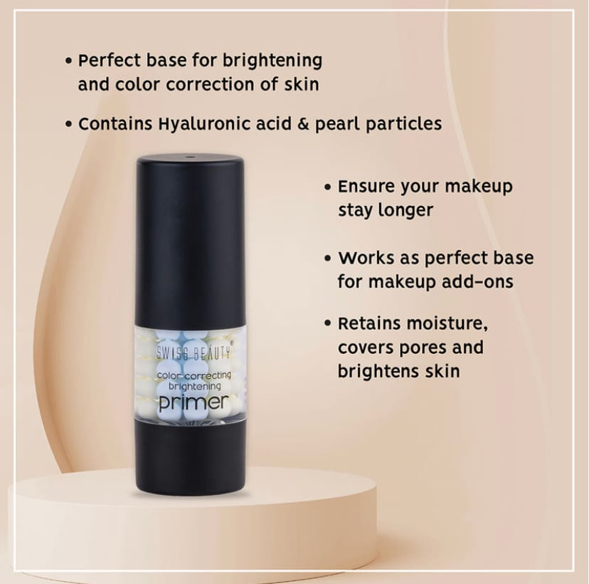 Swiss Beauty Color Correcting Brightening Primer – Cosmetics Hub
