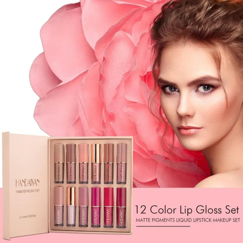 Handaiyan Liquid Lipstick - 12Pcs Set - Image 4