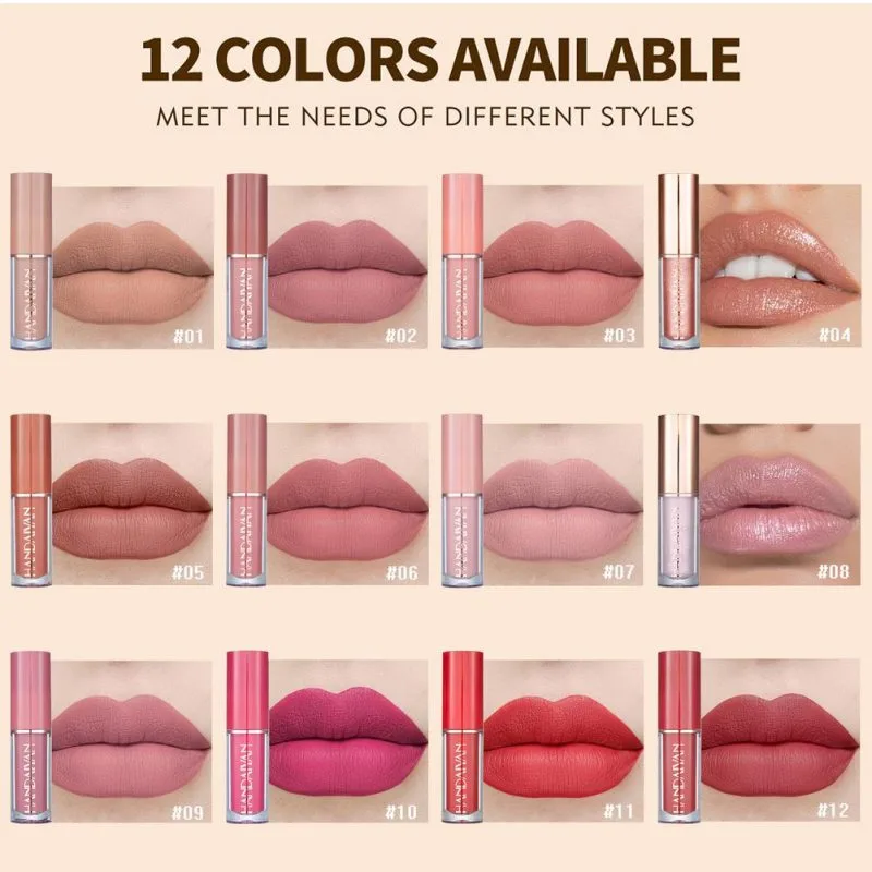 Handaiyan Liquid Lipstick - 12Pcs Set - Image 5