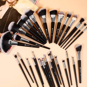20Pcs Makeup Brush Set, Premium Synthetic Professional Makeup Brushes  Foundation Brush Makeup Sponges Makeup Color Switch Eyebrow Tool Kit For  Blush