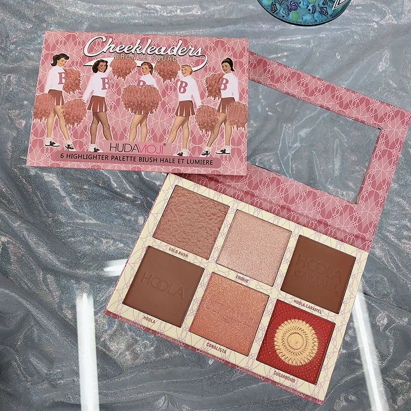 Huda Moji 6 Highlighter Palette Cheekleader Bronze Squad - Image 4