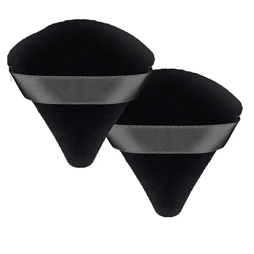 Pizza Puff Triangle Makeup Beauty Blender Sponge Powder Puff (2 pcs)