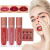 Dragon Ranee 3pcs Matte Liquid Lipstick Long Lasting Waterproof Lip Gloss (C) - Image 4