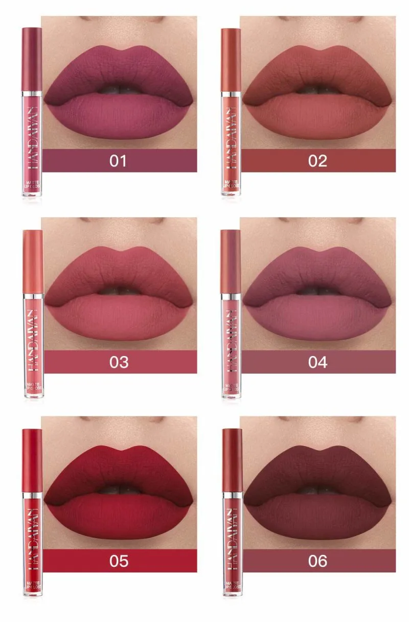Handaiyan Matte Liquid Lipstick -6Pcs set (A) - Image 2