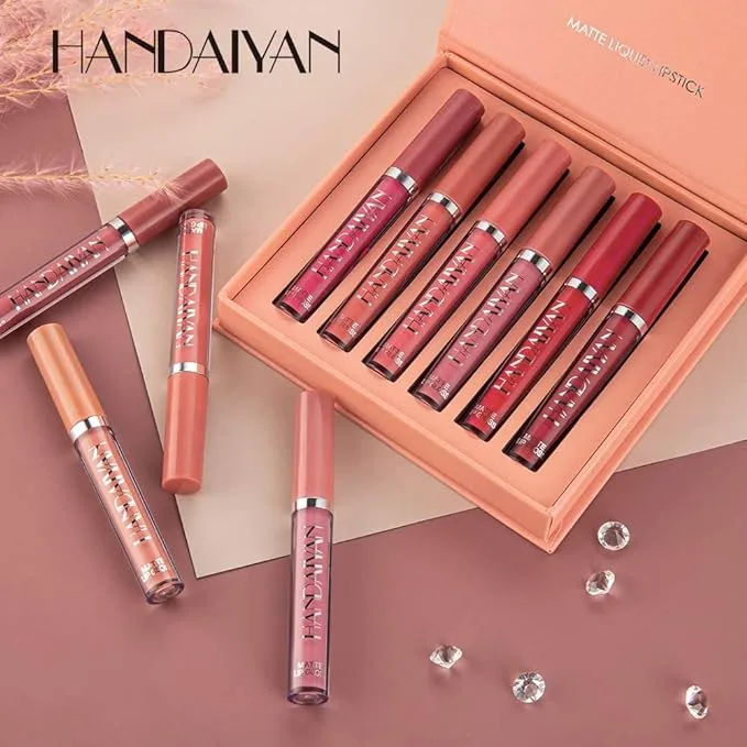 Handaiyan Matte Liquid Lipstick -6Pcs set (A) - Image 3