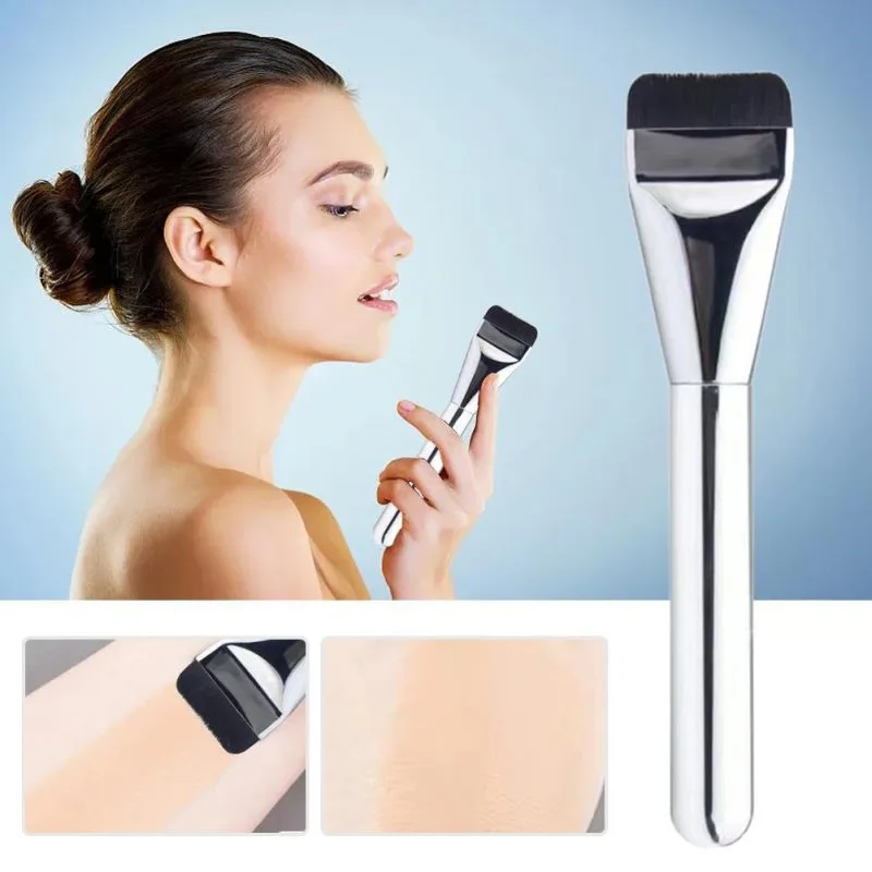 Makeup Brush Flat Foundation Brush,  Concealer Brush, Flat Contour Brush - Image 5