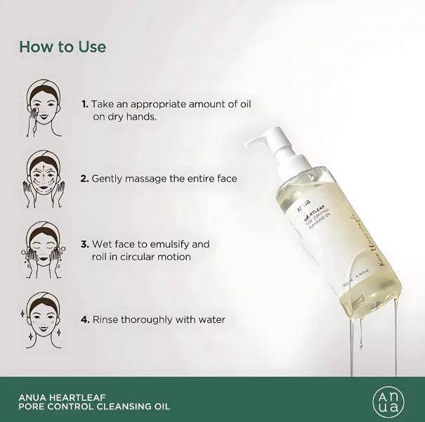 ANUA Heartleaf Pore Control Cleansing Oil - Image 4