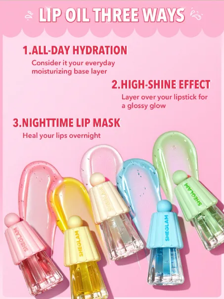 SHEGLAM Jelly Wow Hydrating Lip Oil - Image 2