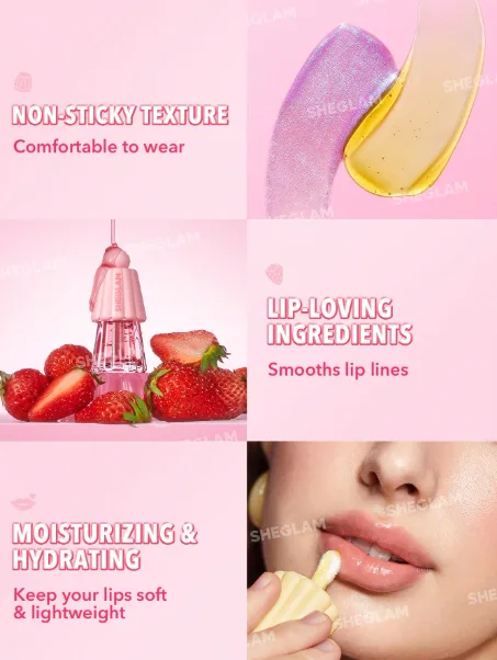SHEGLAM Jelly Wow Hydrating Lip Oil - Image 3