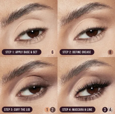 Huda Beauty Creamy Obsessions Eyeshadow Palette (Brown) - Image 5
