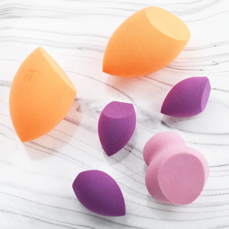 Real Techniques 6 miracle sponge for Foundation+blush+contour+highlighter