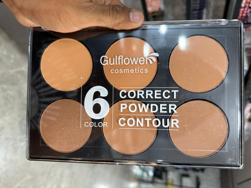 Gulflower Cosmetics Color Correct Powder Contour 6 Color Palette - Image 2