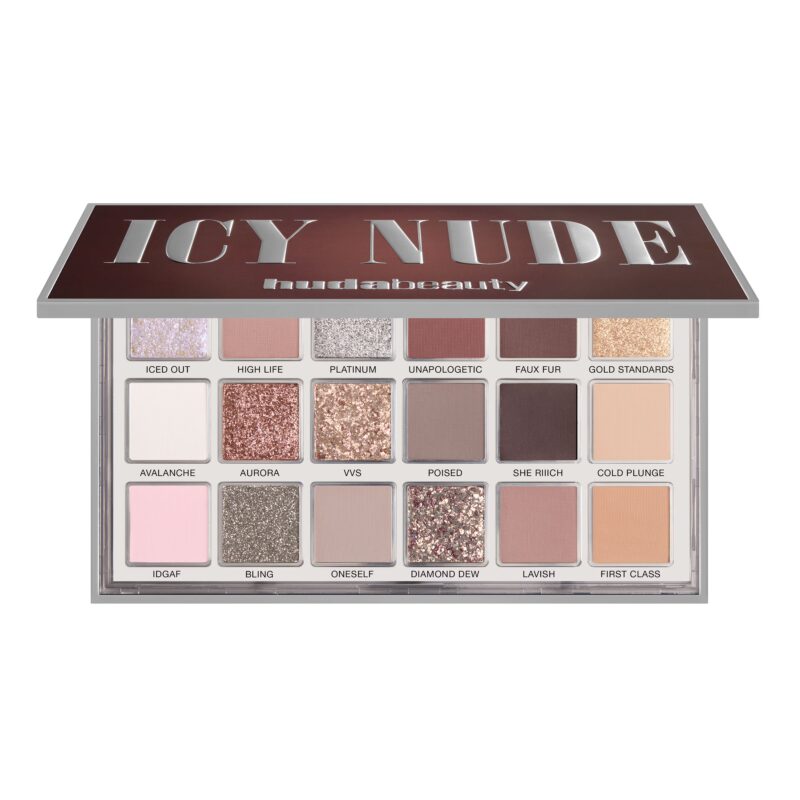 Huda Beauty Icy Nude Eyeshadow Palette (Net Wt.16.1g) Authentic