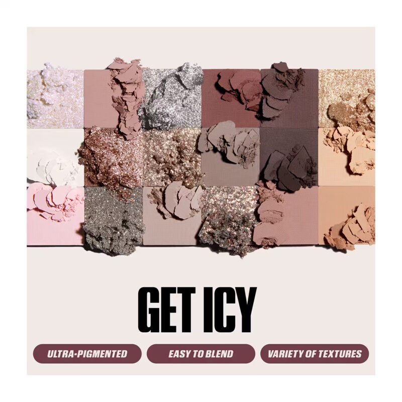 Huda Beauty Icy Nude Eyeshadow Palette (Net Wt.16.1g) Authentic - Image 2