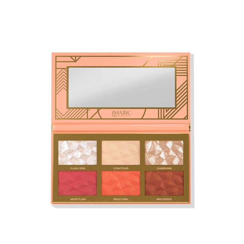 Imagic  Professional 6 Color Highlight & Blush & Contour Palette - Image 5