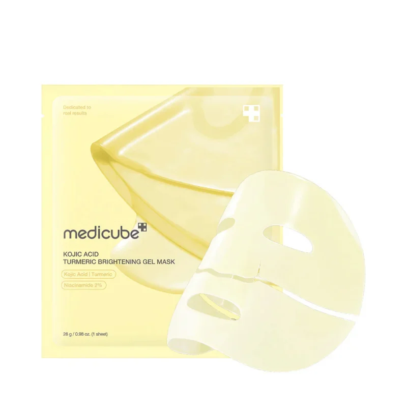 Medicube KOJIC ACID turmeric brightening gel mask 4 pack - Image 2