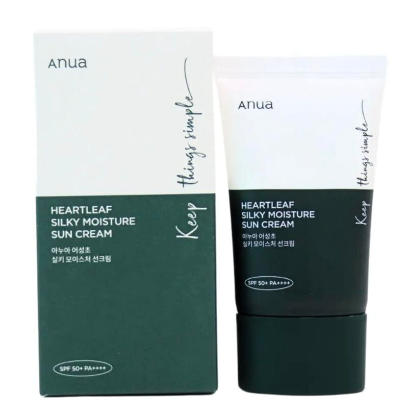 Anua heartleaf silky moisture sun cream