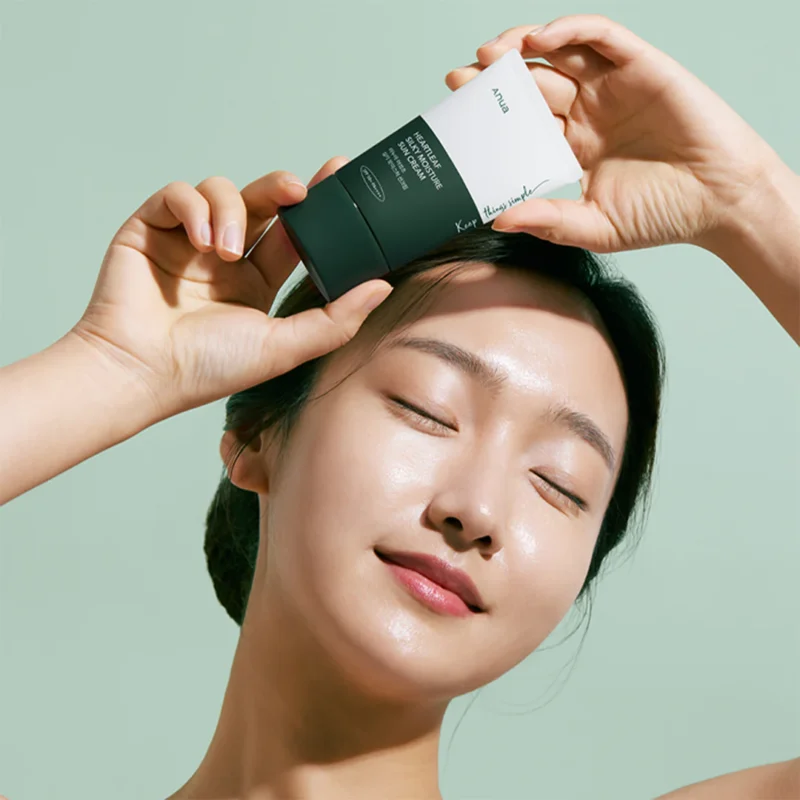 Anua heartleaf silky moisture sun cream - Image 2