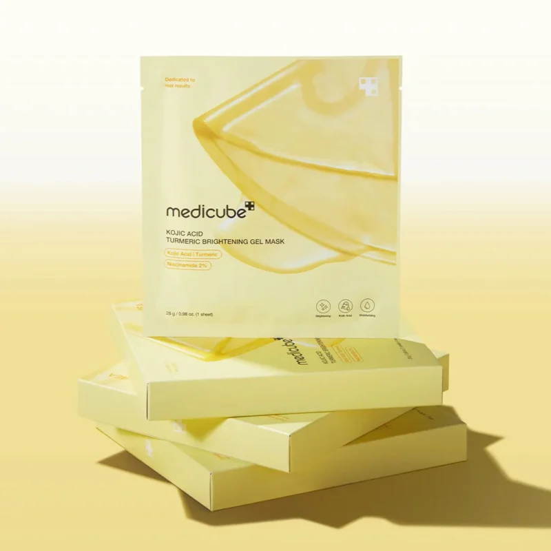 Medicube KOJIC ACID turmeric brightening gel mask 4 pack - Image 4