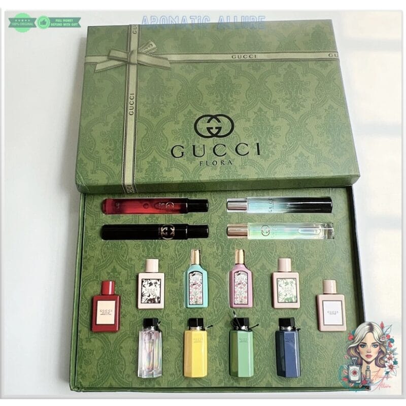Gucci flora perfume gift set 14 in 1 - Image 2