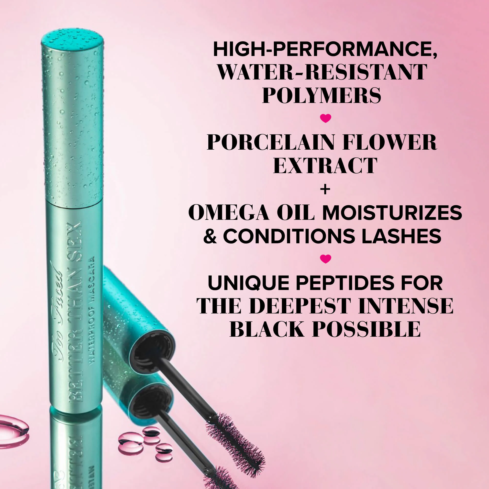Too Faced Better Than Sex Waterproof Mascara (Mini) - Image 2