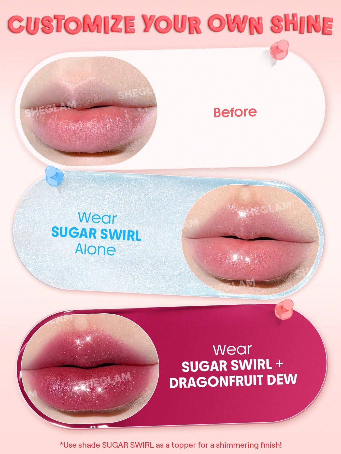 Sheglam Hydra Jelly Pocket Lip Jam - Image 3