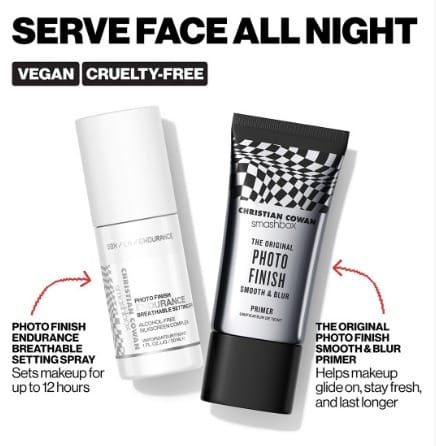 Smashbox Christian Cowan Serving Base Full-Size Primer + Mini Setting Spray Set - (60ml) - Image 3