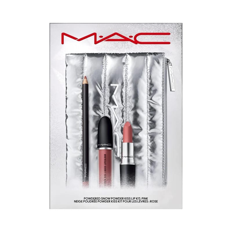 MAC Powdered Snow Powder Kiss Lip Kit: Pink