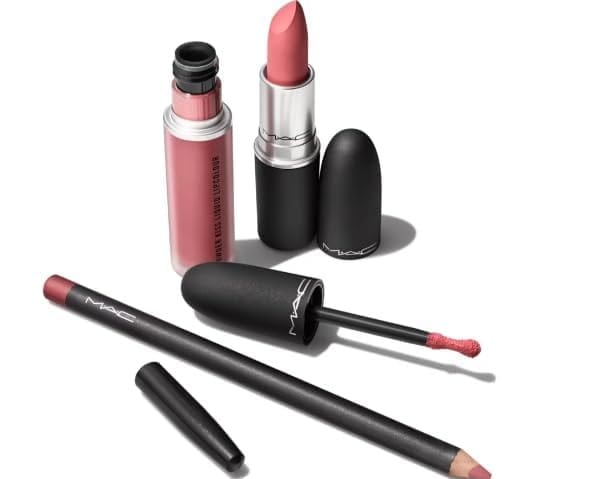 MAC Powdered Snow Powder Kiss Lip Kit: Pink - Image 2