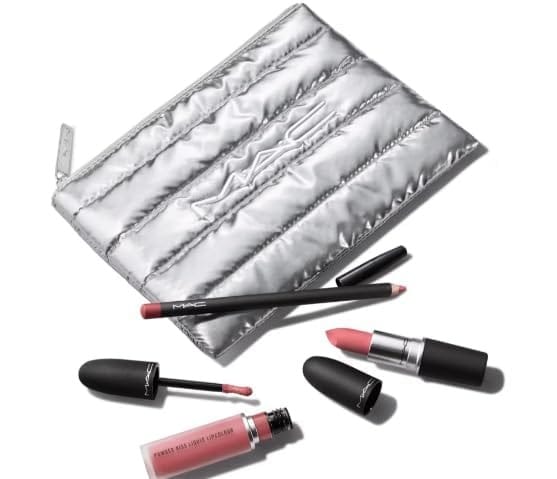 MAC Powdered Snow Powder Kiss Lip Kit: Pink - Image 3