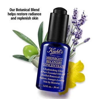 Kiehl’s Midnight Recovery Concentrate Moisturizing Face Oil - (30ml) - Image 2