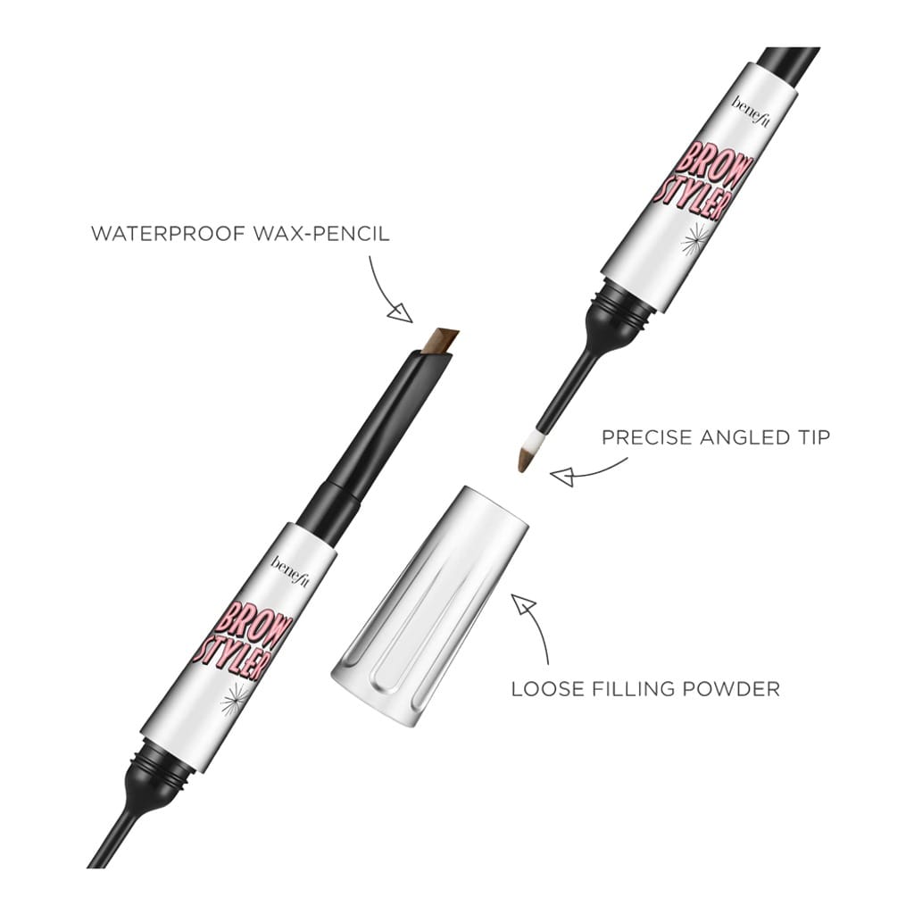 Benefit Cosmetics Brow Styler Multitasking Pencil & Powder For Brows - 4 Warm Deep Brown - Image 5