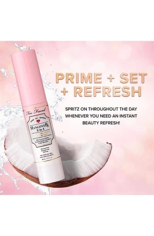 TOO FACED Hangover 3-in-1 Primer & Setting Spray - (30ml) - Image 2