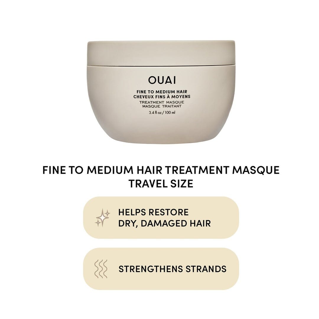 OUAI Fine To Medium Hair Treatment Masque - (100ml) - Image 2