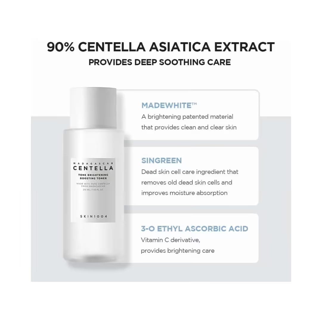 SKIN1004 Madagascar Centella Tone Brightening Boosting Toner - (210ml) - Image 2