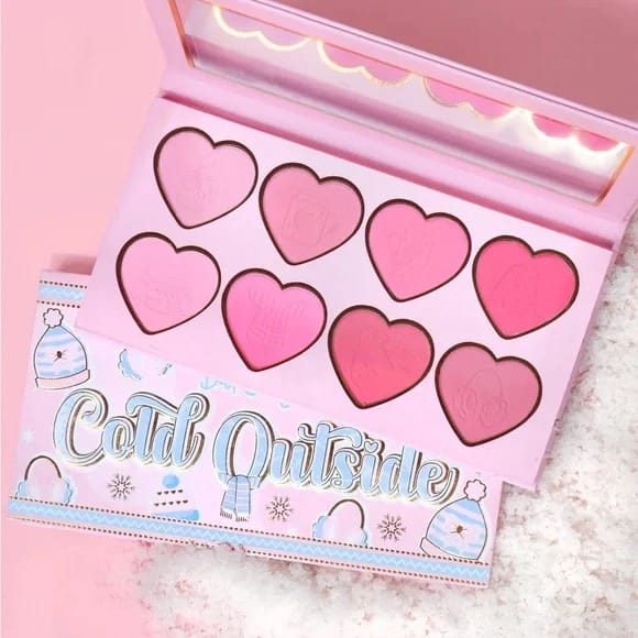 Plouise Golden Ticket All Aboard highlighter & Baby It's Cold Outside Blush Palette-(Combo) - Image 2