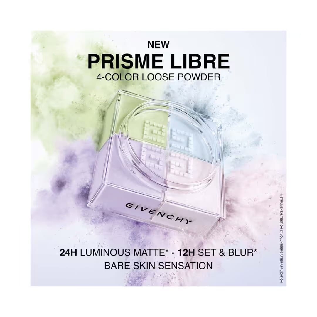 Givenchy Prisme Libre 4-Color Loose Powder - N01 Mousseline Pastel (12g) - Image 4