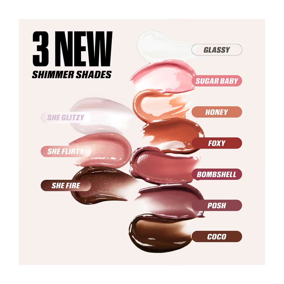 Huda Beauty Faux Filler Extra Shine Lip Gloss - (3.9ml) - Image 2