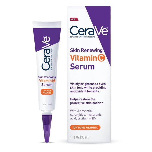 CeraVe Vitamin C Serum with Hyaluronic Acid Skin Brightening Serum - (30ml)