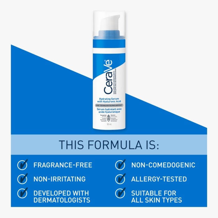CeraVe Hydrating Hyaluronic Acid Serum - (30ml) - Image 5