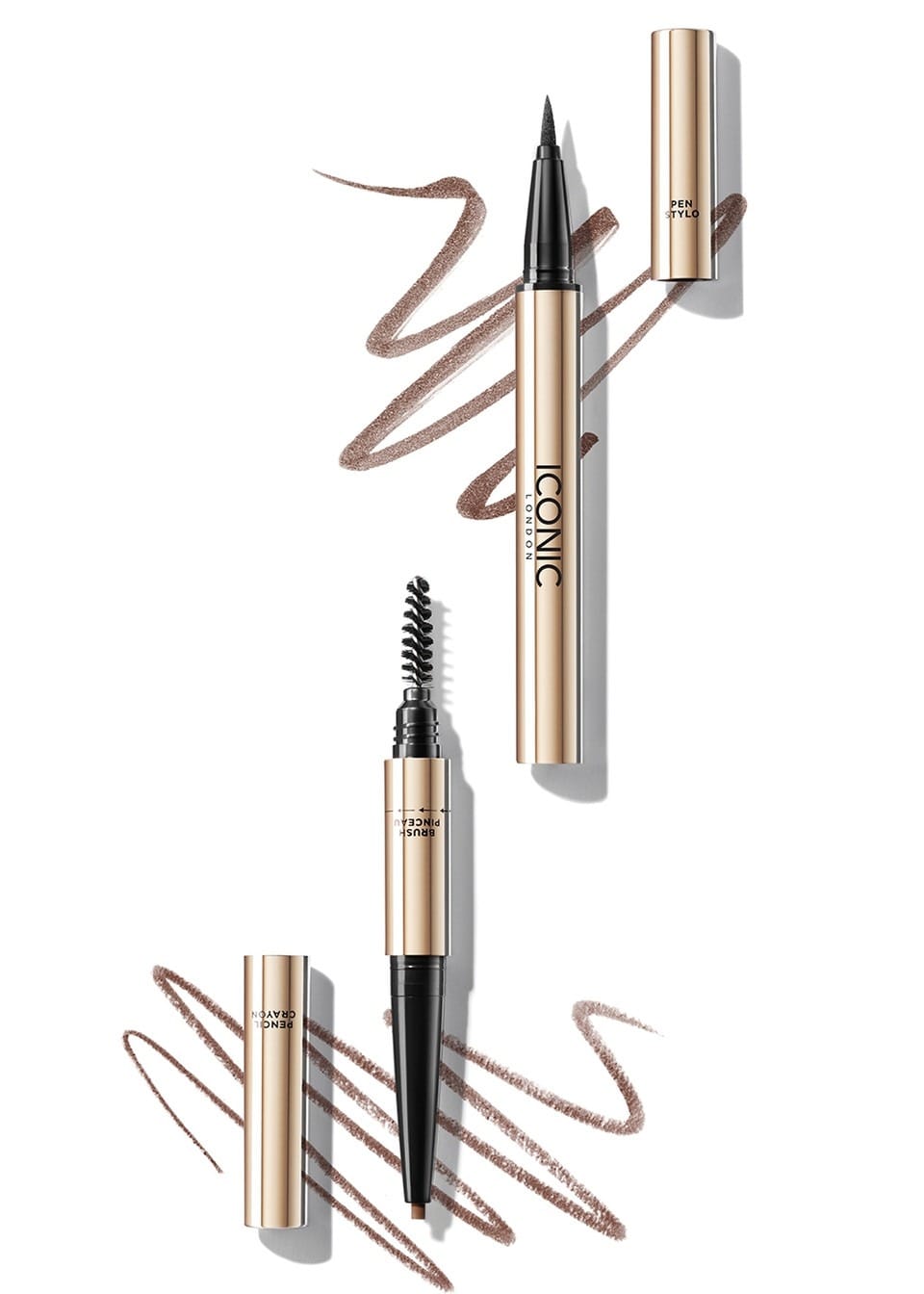 ICONIC LONDON Triple Precision Brow Definer - Chocolate Brown (0.9g) - Image 2