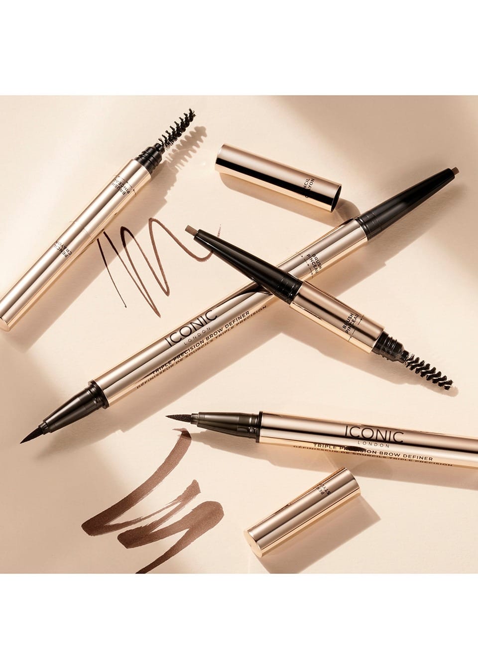 ICONIC LONDON Triple Precision Brow Definer - Chocolate Brown (0.9g) - Image 6