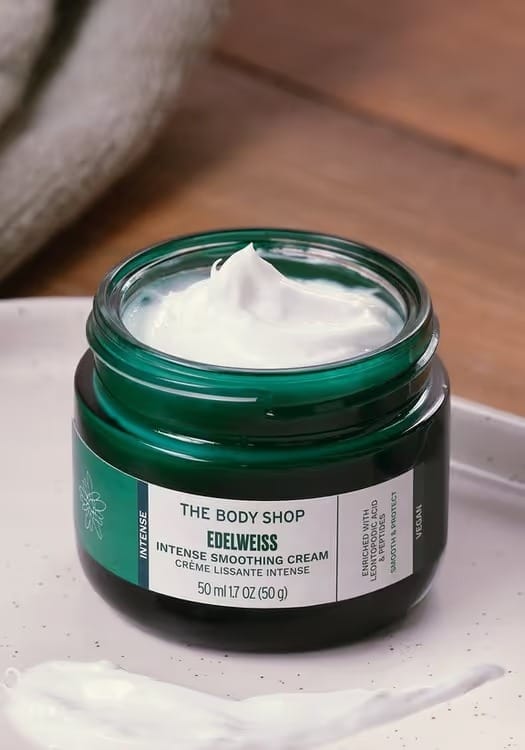 THE BODY SHOP Edelweiss Intense Smoothing Day Cream - (50ml) - Image 2