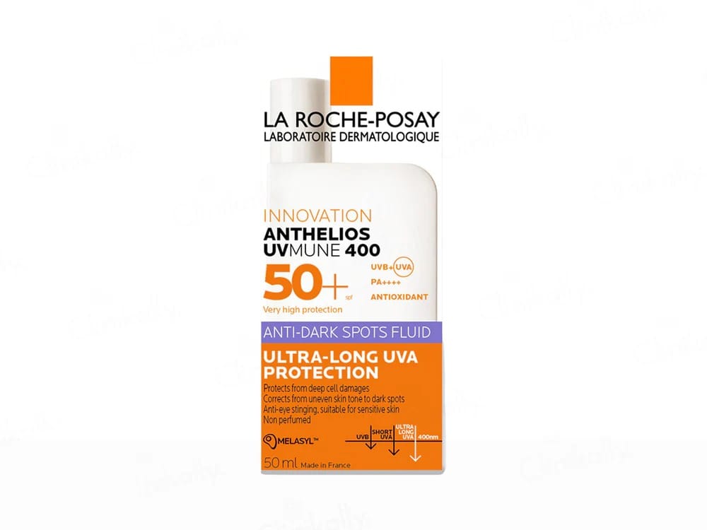 La Roche Posay Anthelios Uvmune 400 Anti-Dark Spot Fluid SPF50+ Sunscreen - (50ml)