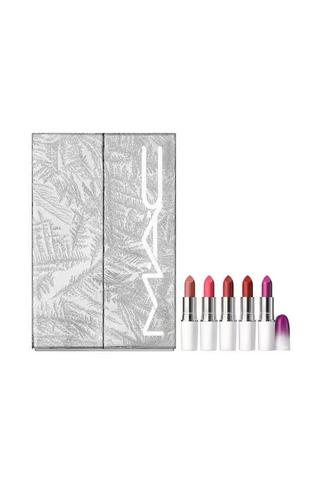 Mac Lipstick Holiday Vault Pack of 5 Full Size lipsticks - Image 4