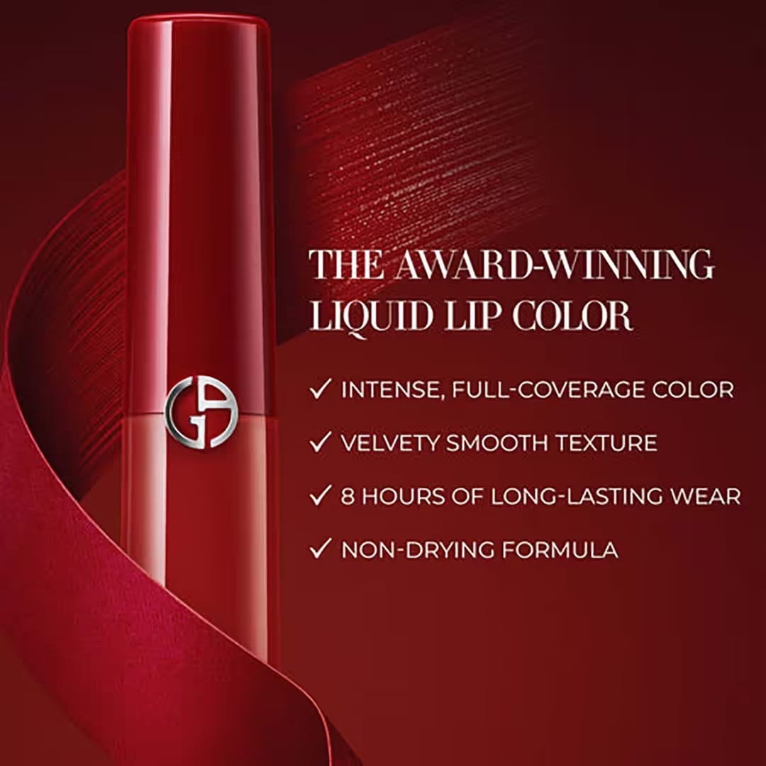 Giorgio Armani Lip Maestro Velvet Liquid Lipstick - (6.5ml) - Image 2