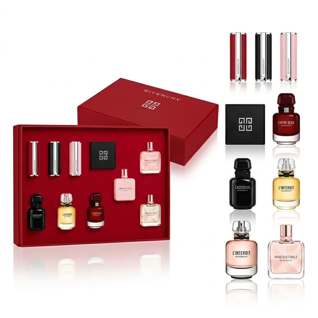 Givenchy Mini Perfume & Lipstick Combo Gift Set - Image 2