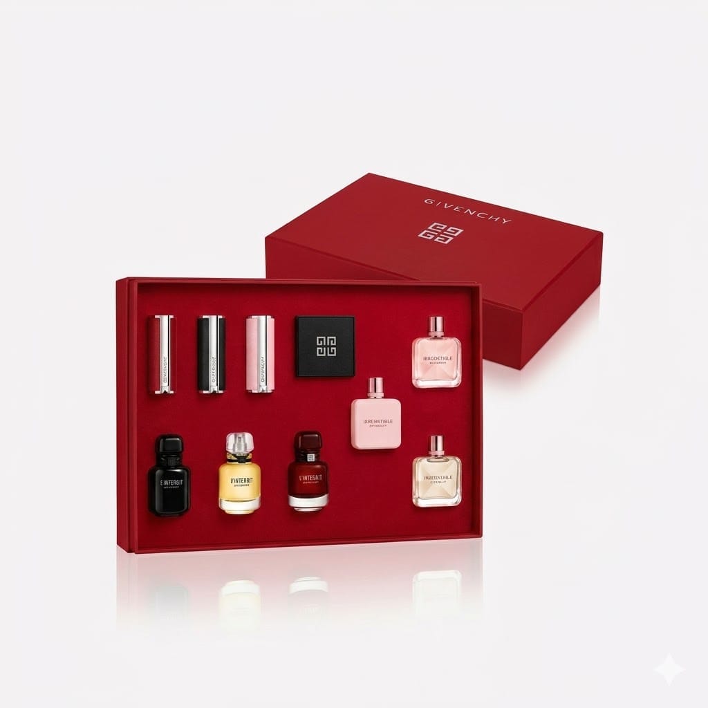 Givenchy Mini Perfume & Lipstick Combo Gift Set - Image 3