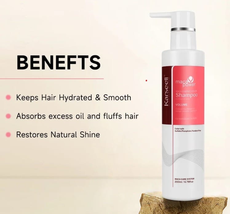 Karseell Maca Essence Volume Shampoo - (200ml) - Image 3