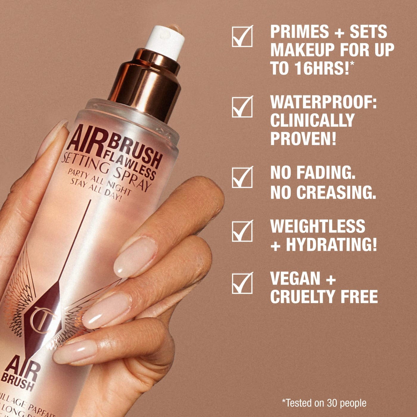 Charlotte Tilbury Mini Airbrush Flawless Setting Spray Duo Set - 2 x Net 34ml - Image 5